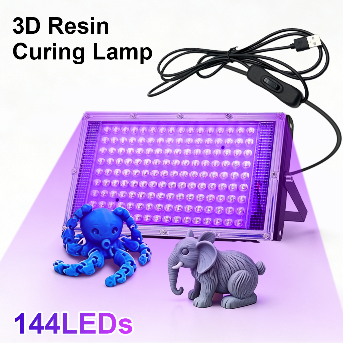 3D Print Isopropyl Alcohol - UV Resin Curing Light , 395nm