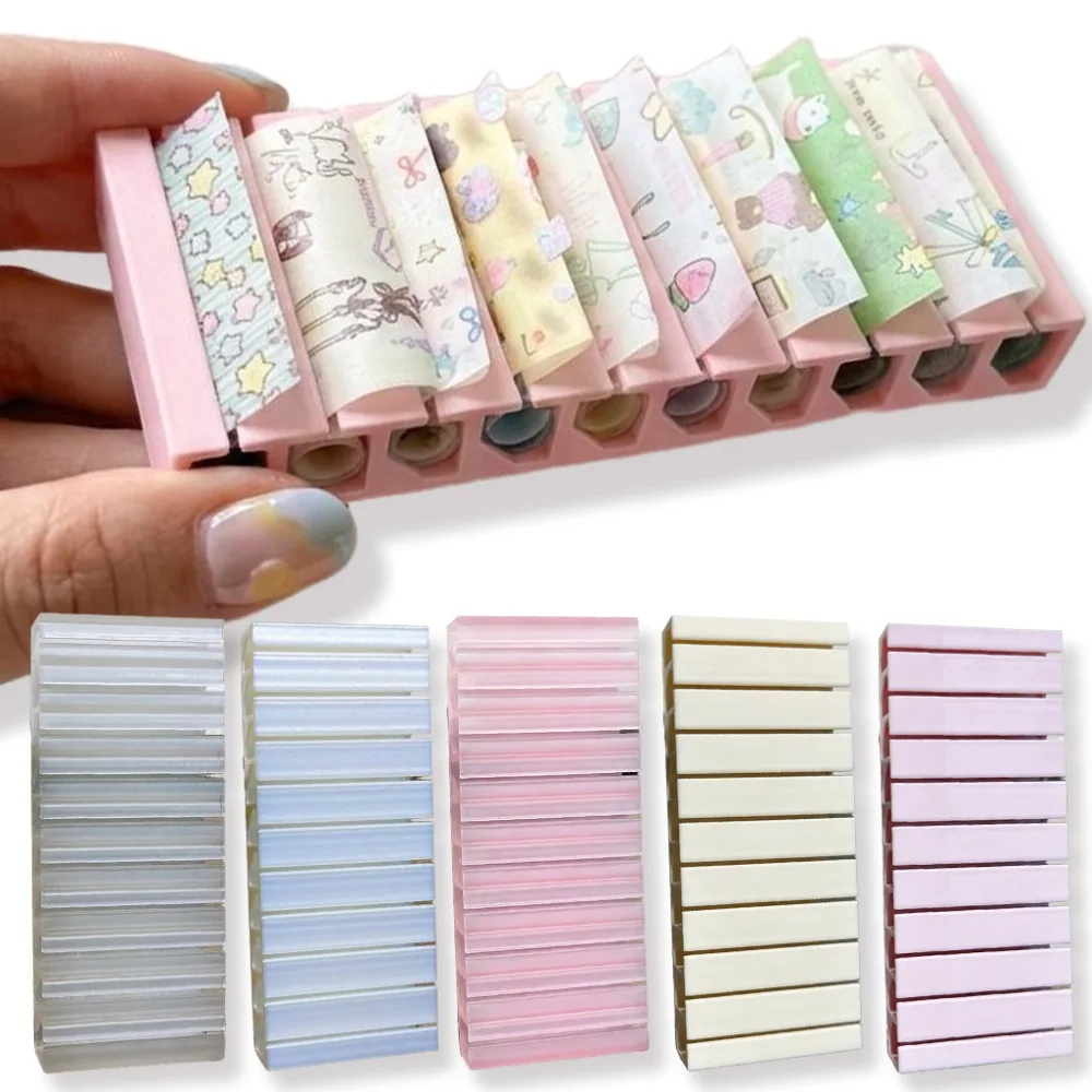 3D Printing Holder - 10-Slot Nail Transfer Paper Holder 3D
