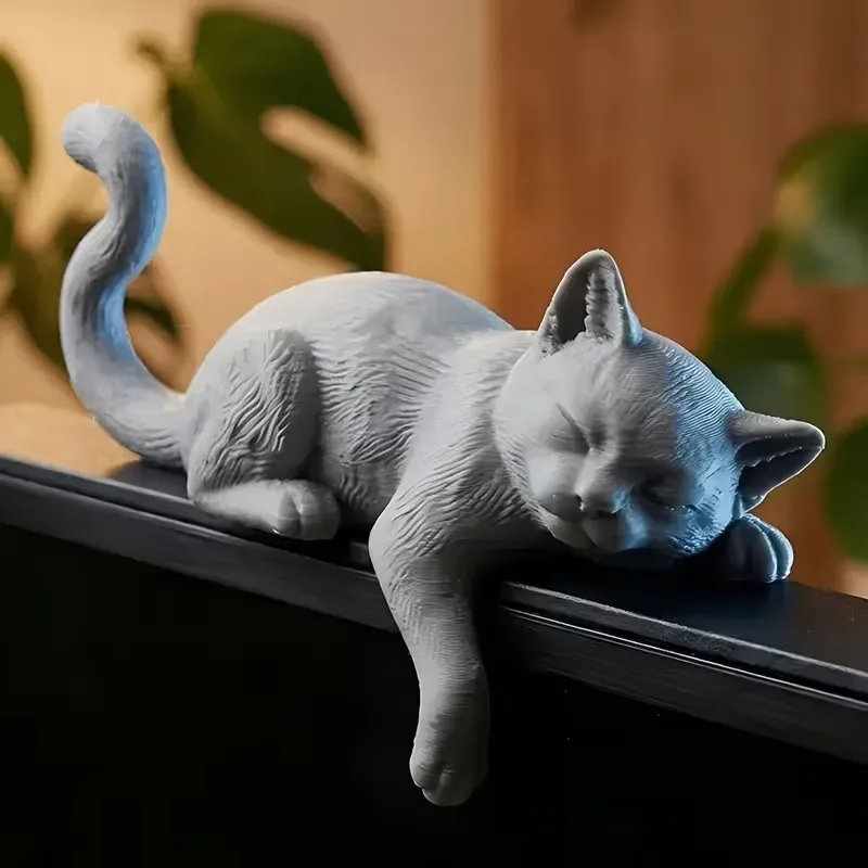 3D Printing Table - 3D Printed Lazy Cat Monitor Topper