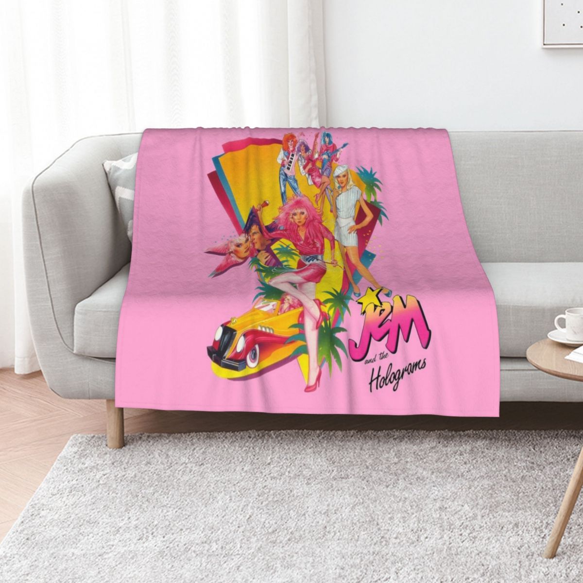 3D Printing Hologram - Jem and the Holograms Throw Blanket