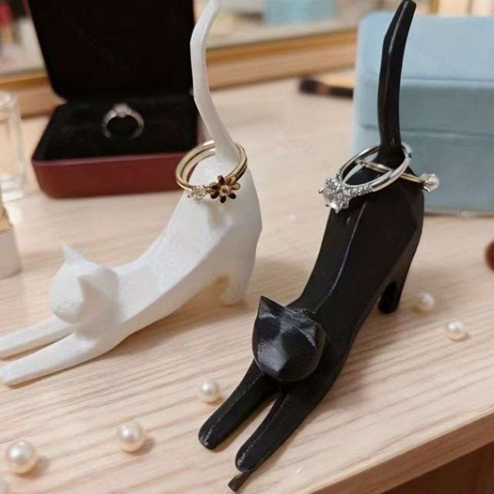 3D Print Isopropyl Alcohol - Mini Kitten Ring Storage Rack 3D