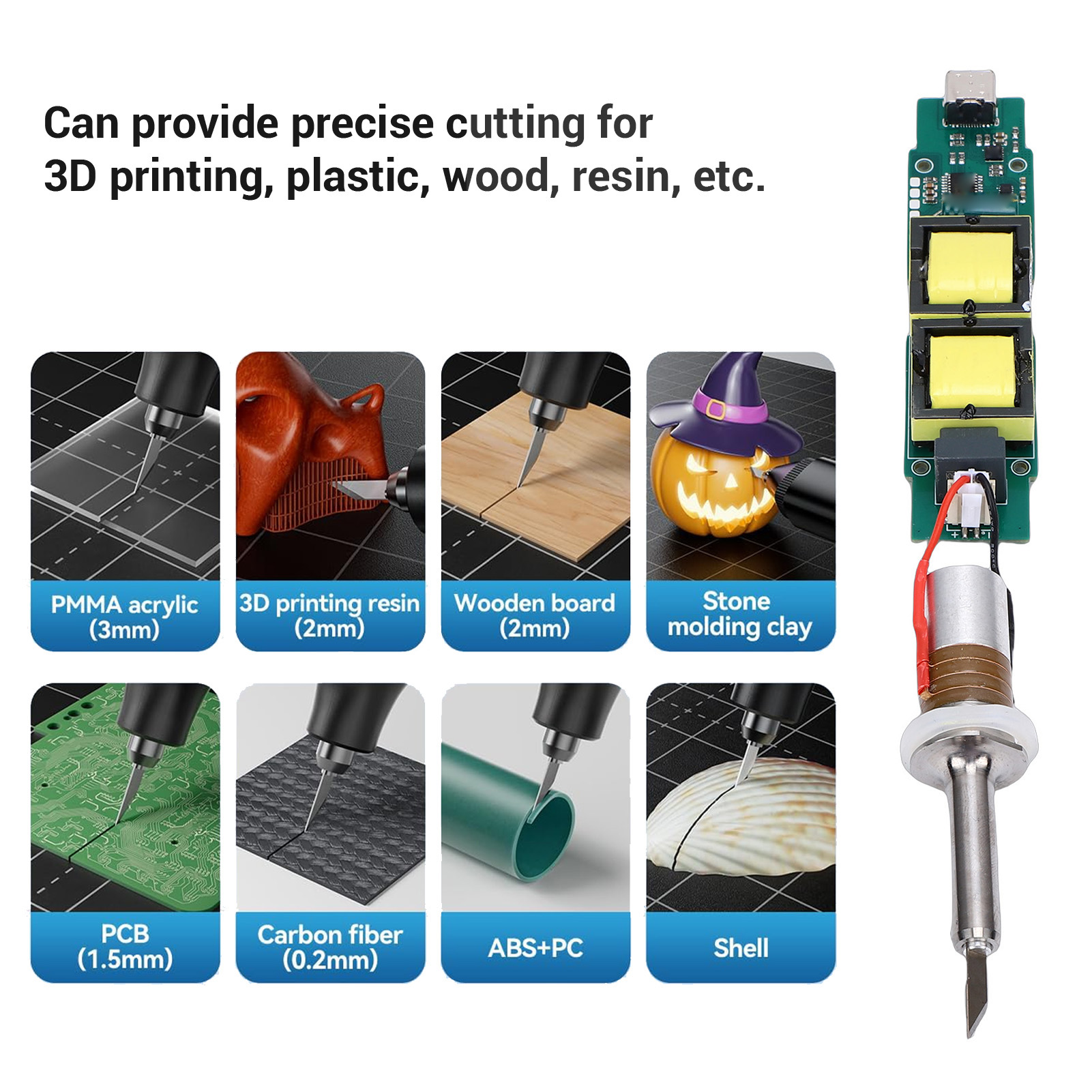 3D Printing Resin - Ultrasonic Cutter Transducer Kit with Driver