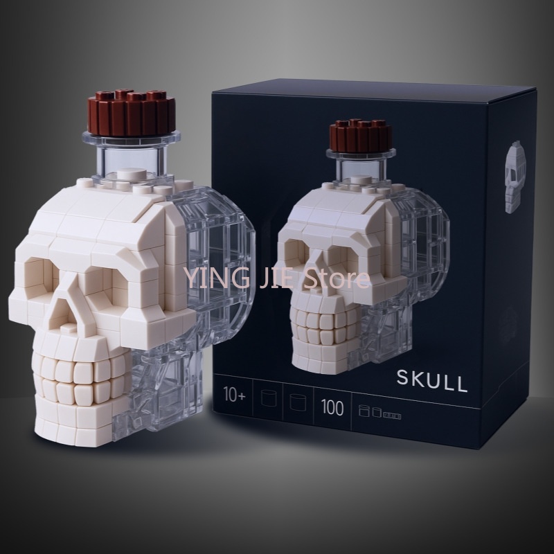 3D Printing Table - Gothic Aztec Skull Bottle Statue, 3D