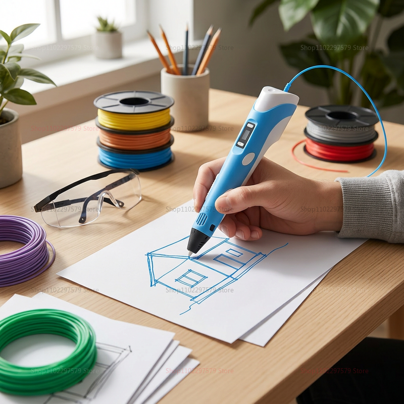 3D Printing Pen with 9M PLA Fi - 3D Printing Pen For Adults avaliação e preço