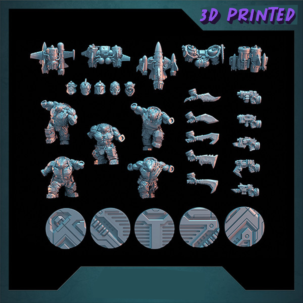 Rocket Orcs  Armour Miniature, - 3D Printing Resin avaliação e preço