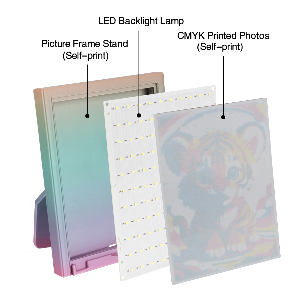 For Bambu Lab Lithophane Led P - 3D Printing Foto avaliação e preço