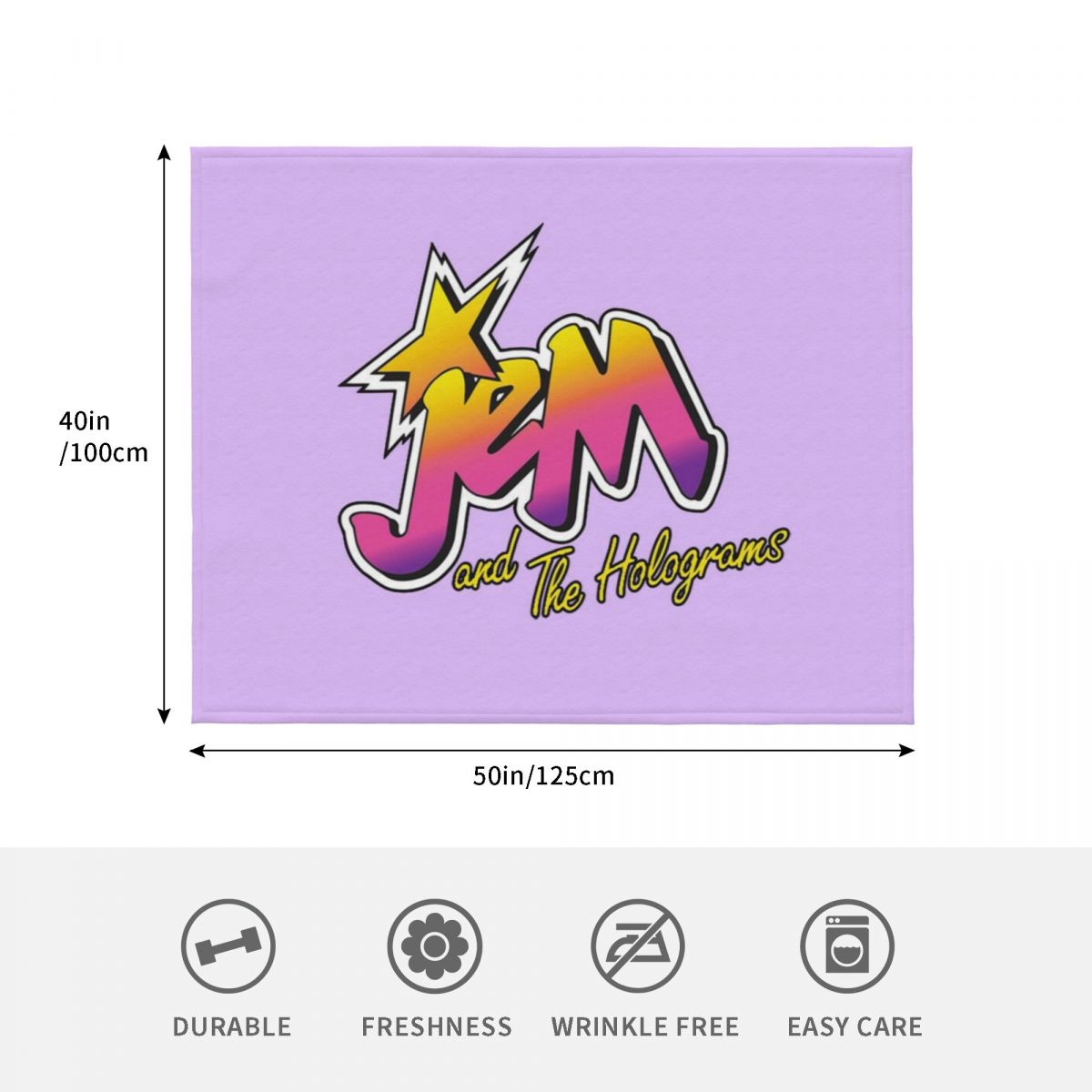 Jem and the holograms Throw Bl - 3D Printing Hologram avaliação e preço