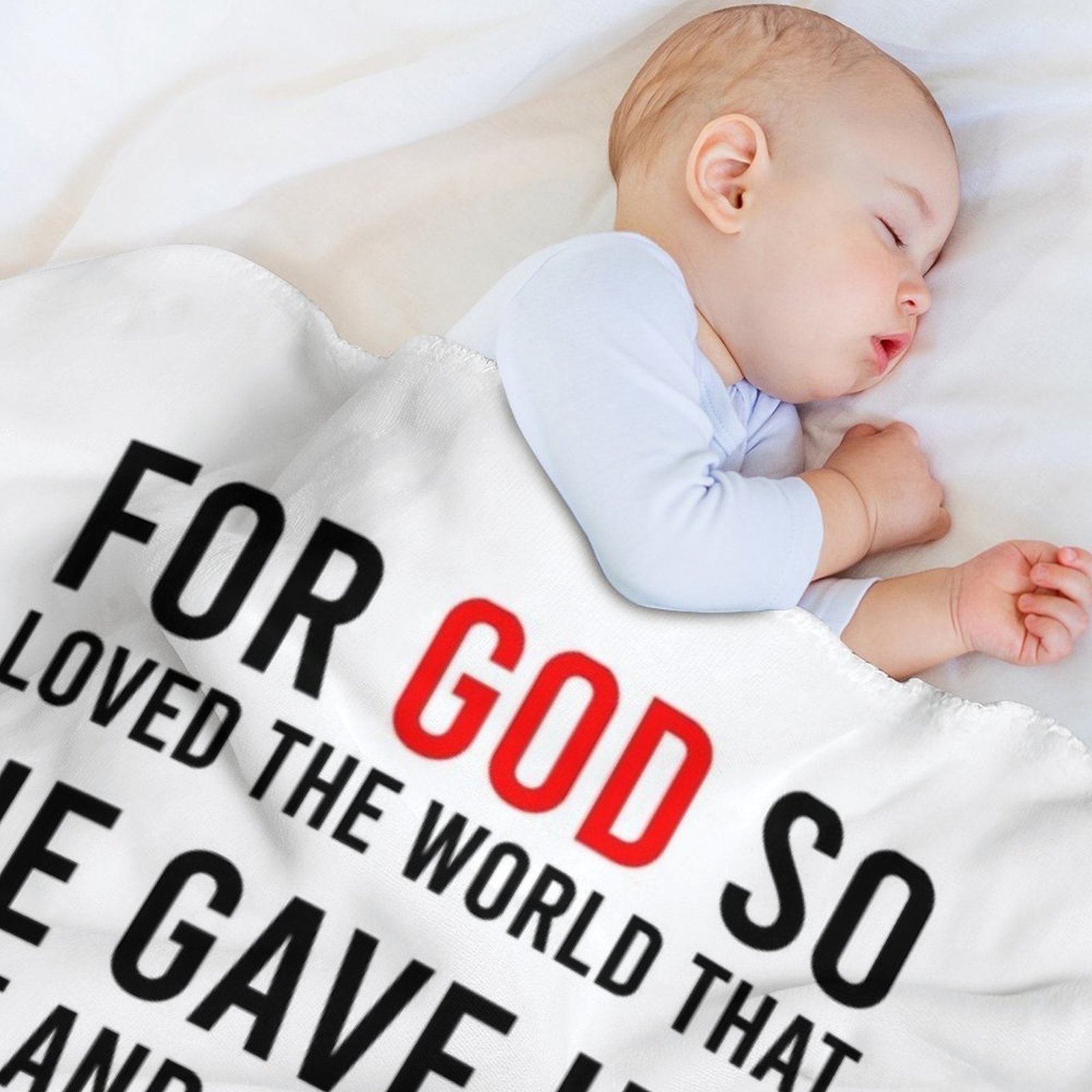 John 3:16 Bible Verse Throw Bl - 3D Printing Verse avaliação e preço