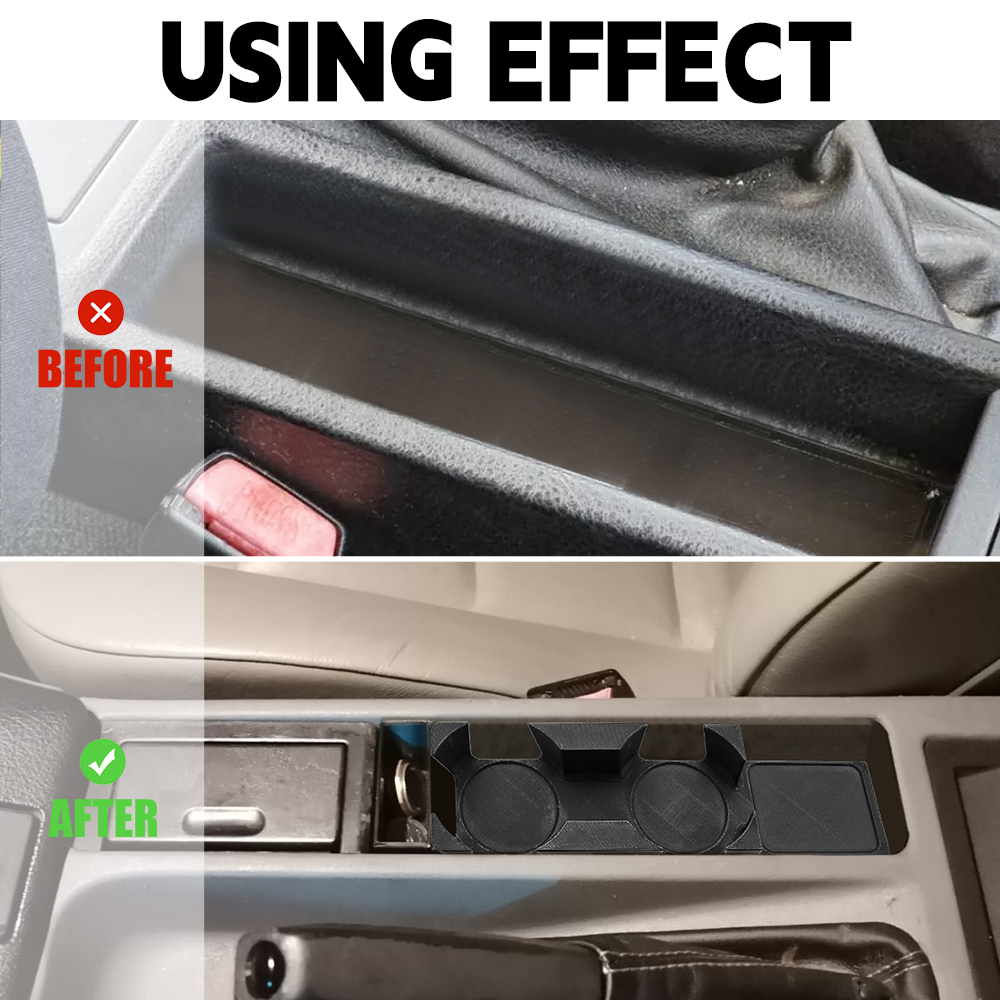 Double Cup Holder For BMW E36  - 3D Printing Holder avaliação e preço
