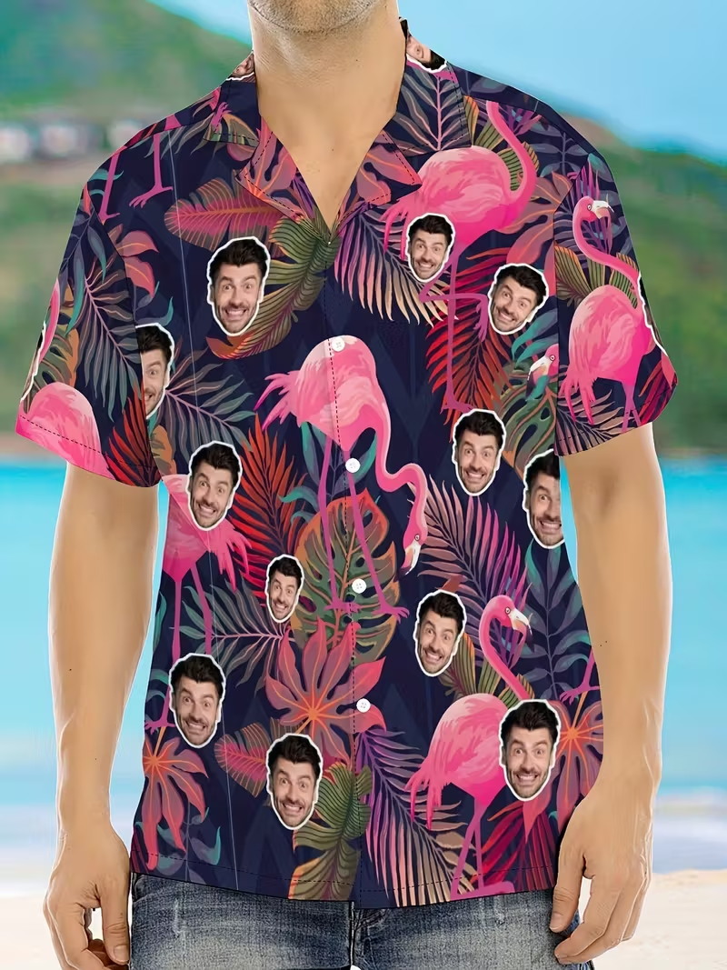 Custom Face Pink Flamingo Prin - 3D Printing Foto avaliação e preço
