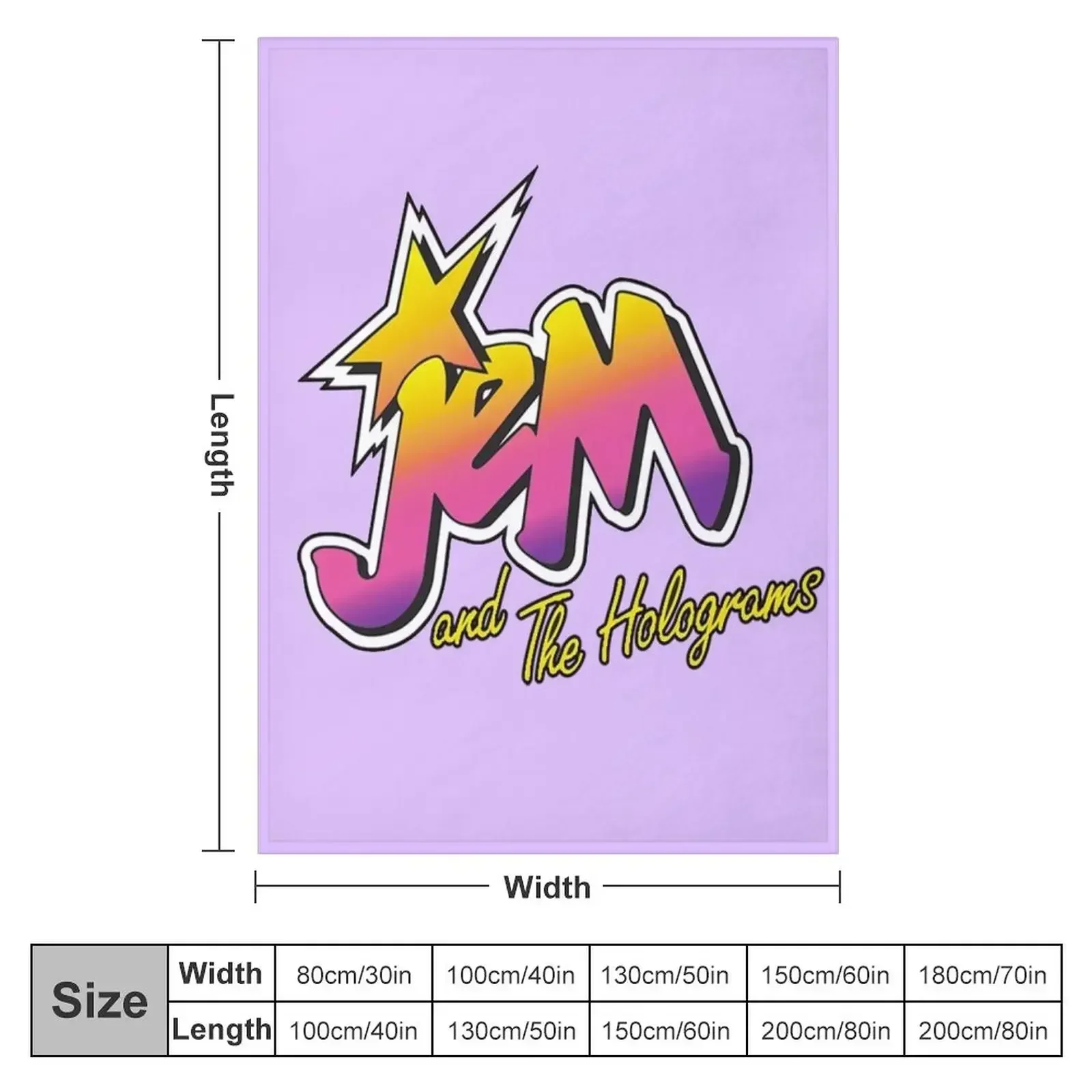 Jem and the holograms Throw Bl - 3D Printing Hologram avaliação e preço