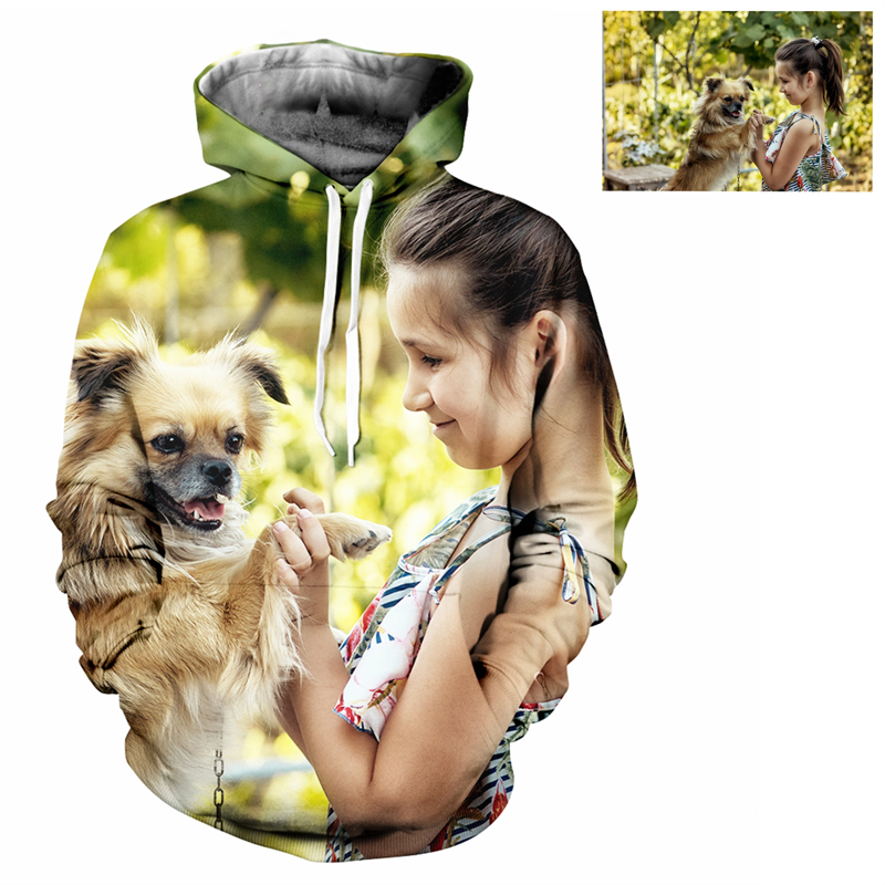 Custom 3D Print Hoodie For Men - 3D Printing Foto avaliação e preço