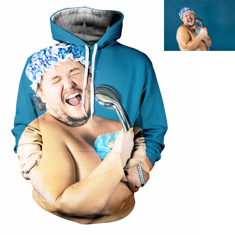 Custom 3D Print Hoodie For Men - 3D Printing Foto avaliação e preço