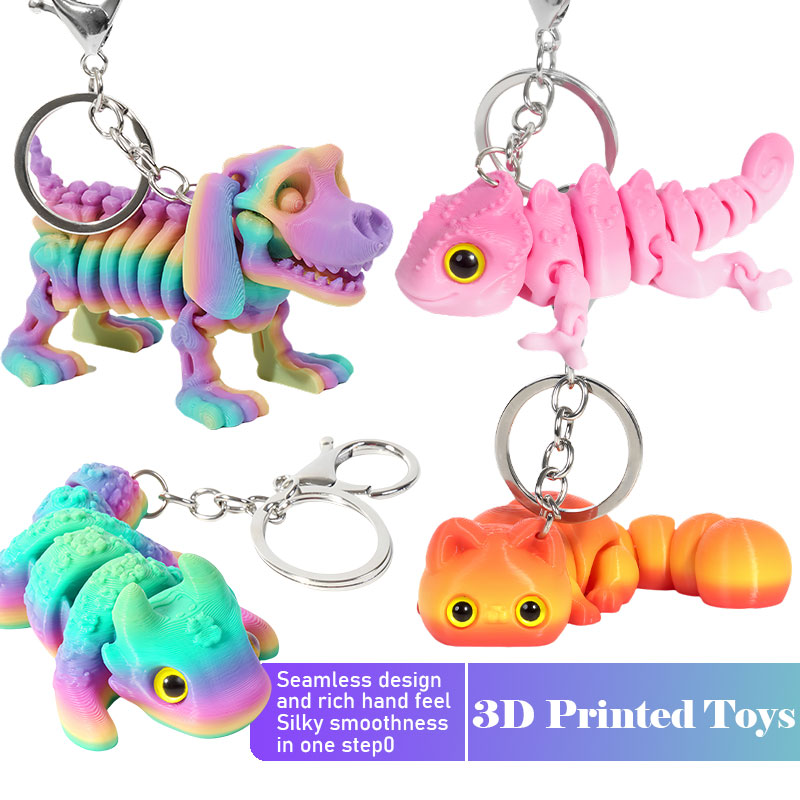 3D Printed Chameleon Keychain  - 3D Printing Table avaliação e preço