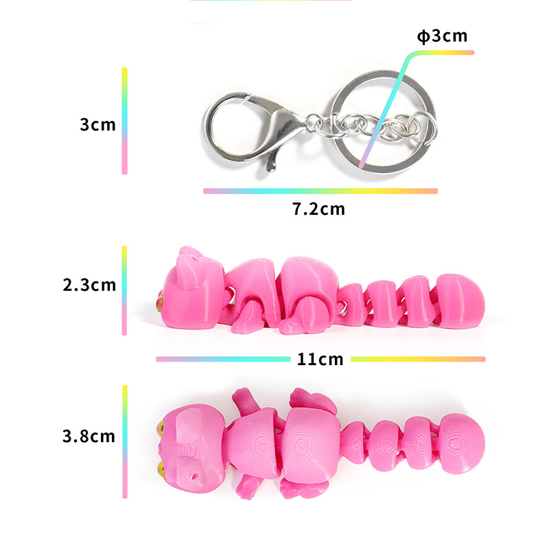 3D Printed Chameleon Keychain  - 3D Printing Table avaliação e preço