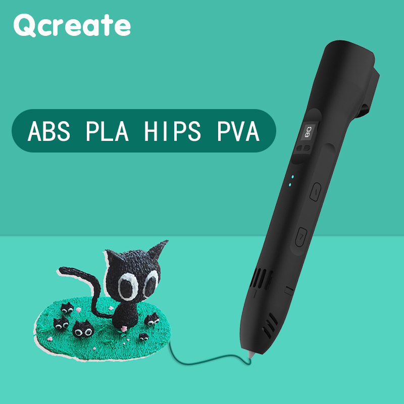 QCREATE 3D Pen Supports ABS PL - 3D Printing Pen For Adults avaliação e preço