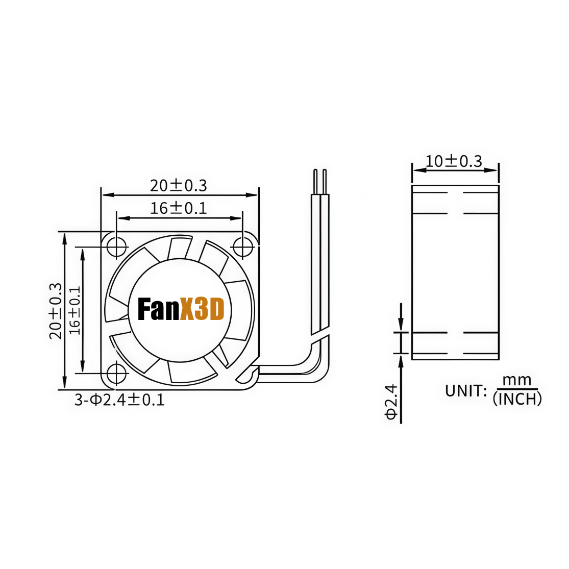 20x20x10MM 2010 DC 5V 12V 24V  - 3D Printing Machine avaliação e preço