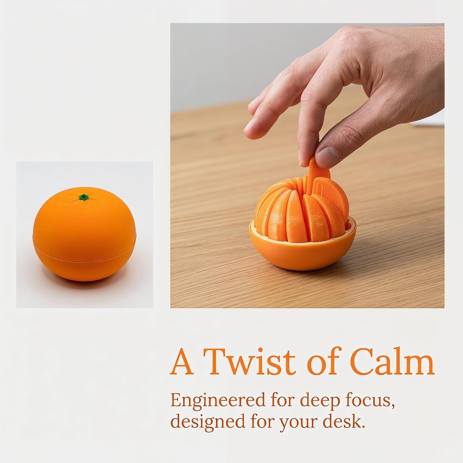 3D Printed Twisty Fidget Citru - 3D Printing Table avaliação e preço