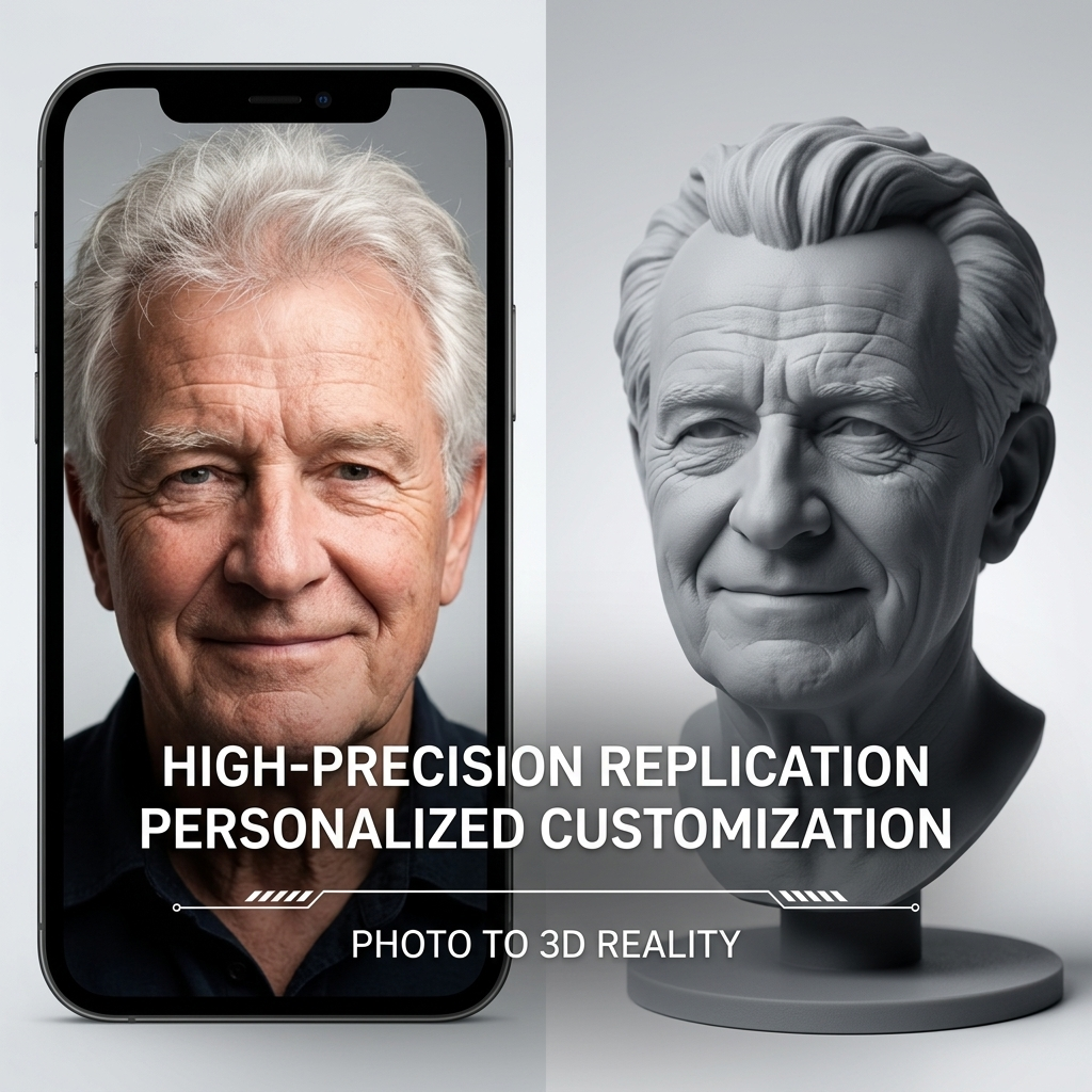 Personalized 3D Printed Bust F - 3D Printing Foto avaliação e preço