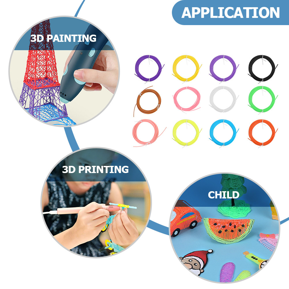 12Pcs Smooth Premium 3D Pen Fi - 3D Printing Pen For Adults avaliação e preço