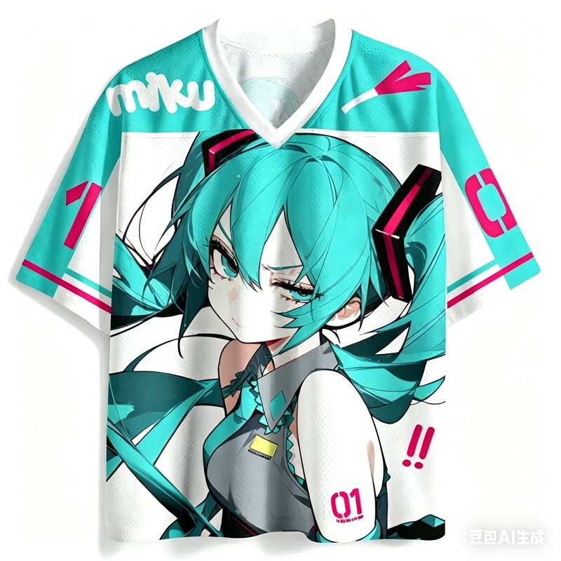 Vocaloid Hatsune Miku T-shirt  - 3D Printing Holder avaliação e preço