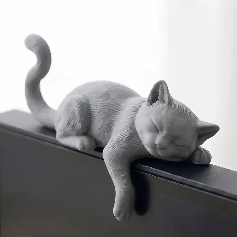 3D Printed Lazy Cat Monitor To - 3D Printing Table avaliação e preço