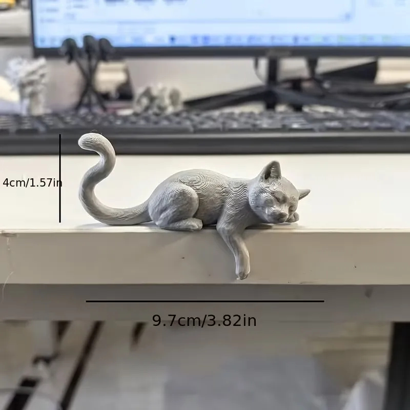 3D Printed Lazy Cat Monitor To - 3D Printing Table avaliação e preço
