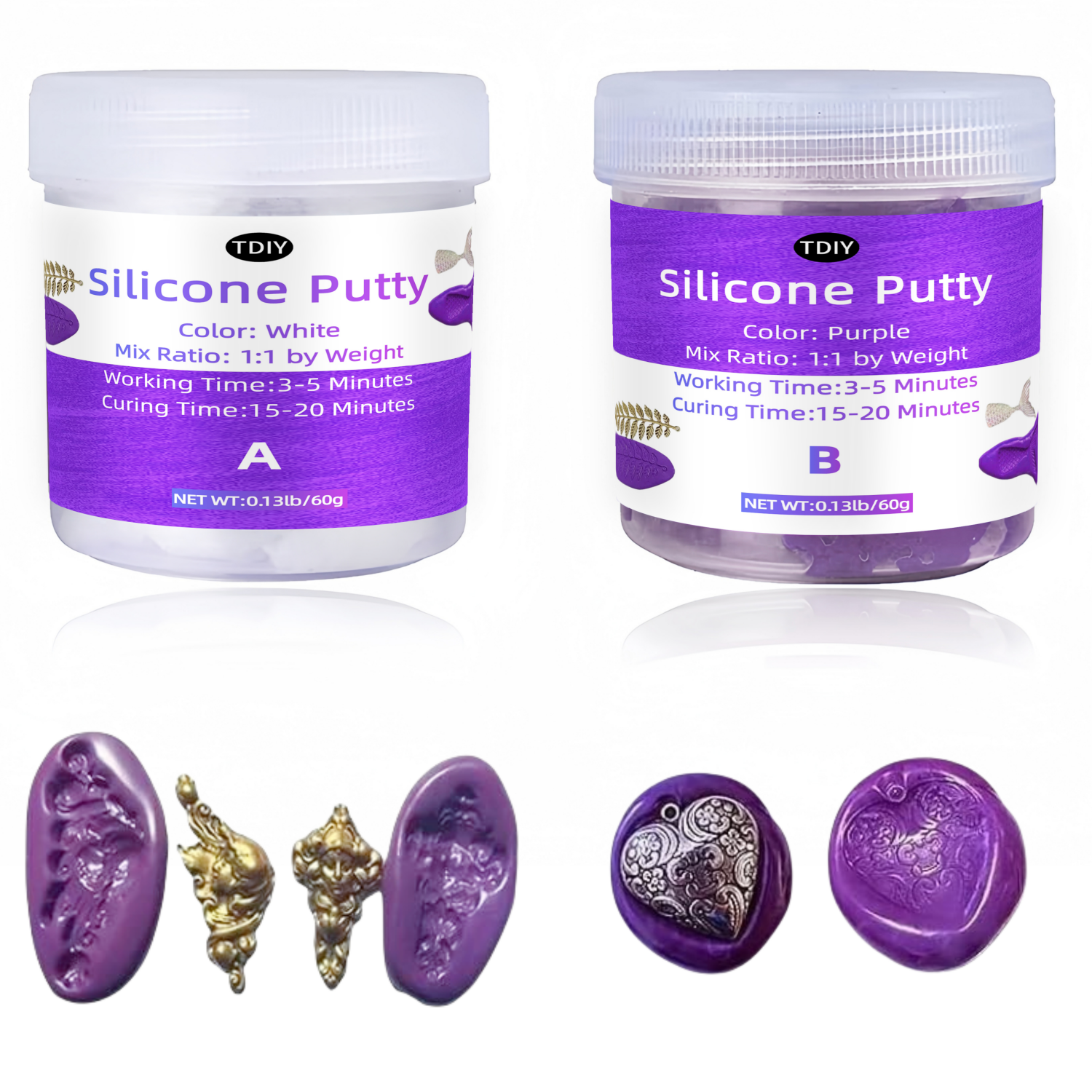 Purple Silicone Mold Putty Saf - 3D Print Isopropyl Alcohol avaliação e preço