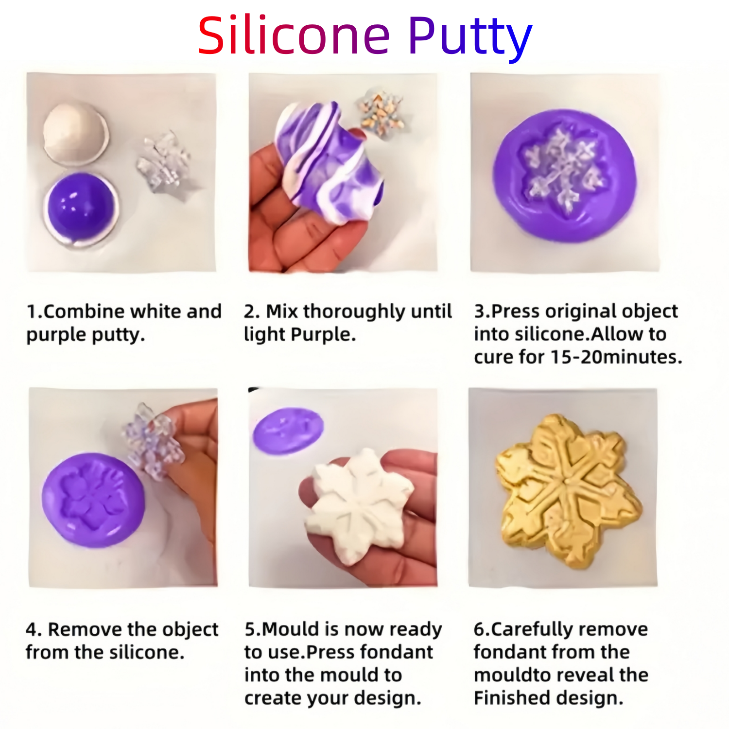 Purple Silicone Mold Putty Saf - 3D Print Isopropyl Alcohol avaliação e preço