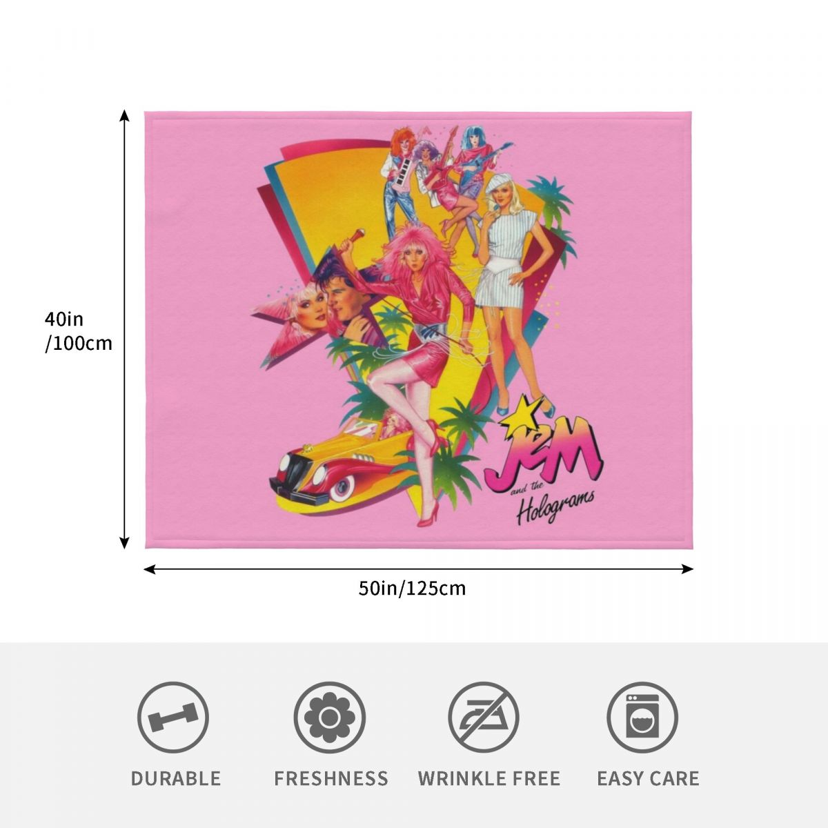 Jem and the Holograms Throw Bl - 3D Printing Hologram avaliação e preço