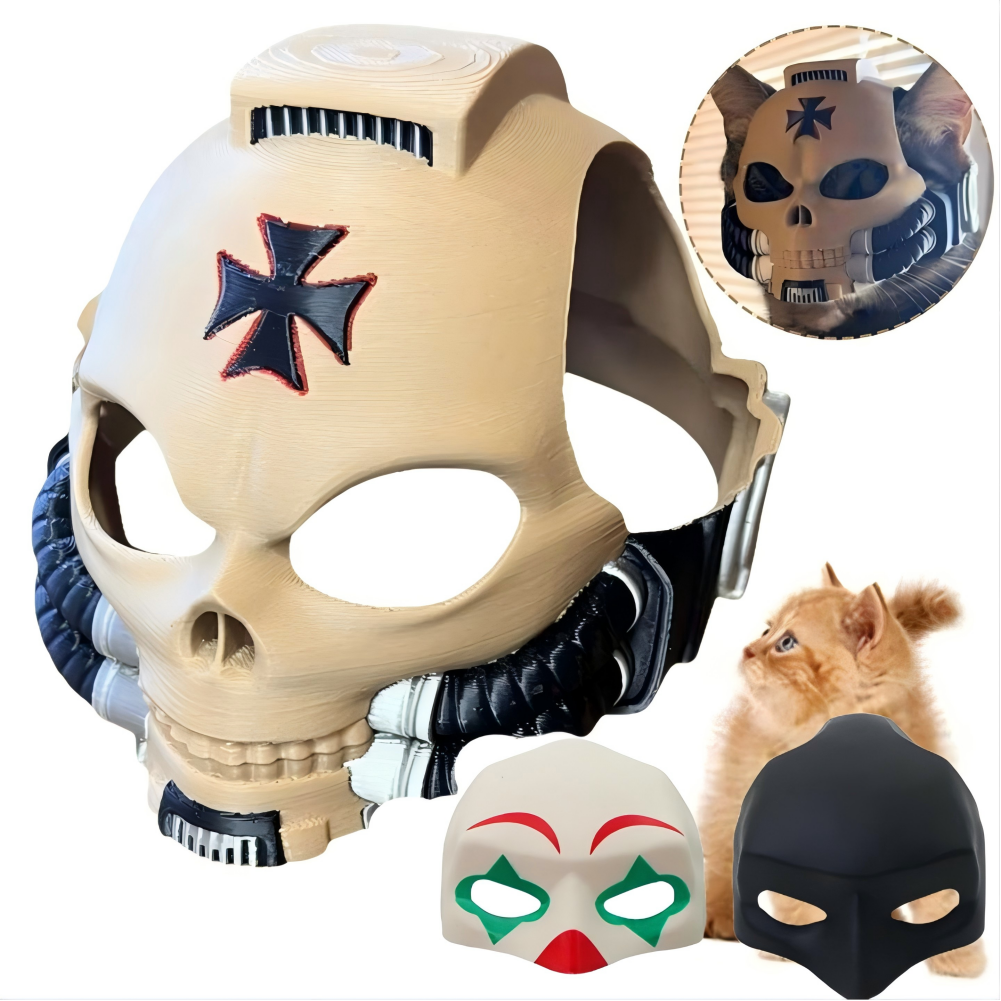 1/2/3PCS Cat Dog Helmet Costum - 3D Printing Foto avaliação e preço