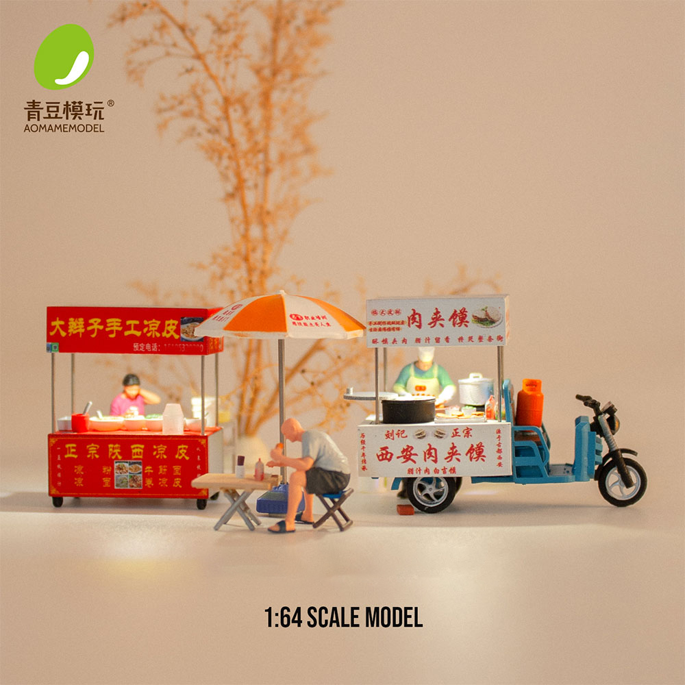 1/64 Night market s Model Kit- - 3D Printing Resin avaliação e preço