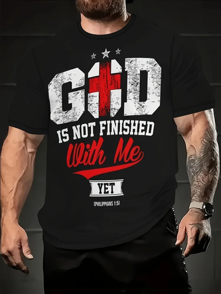 Fashion Men's God Is Not Finis - 3D Printing Verse avaliação e preço