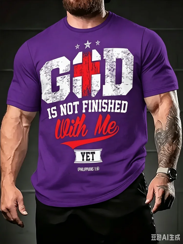 Fashion Men's God Is Not Finis - 3D Printing Verse avaliação e preço