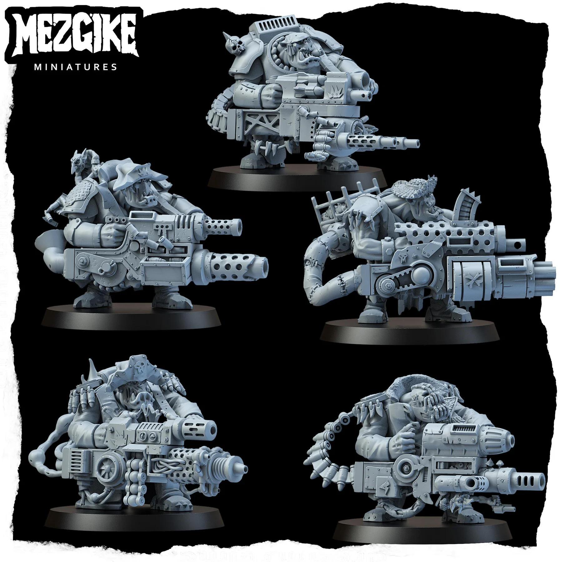 Orc Bots Gunners Miniature,  G - 3D Printing Resin avaliação e preço