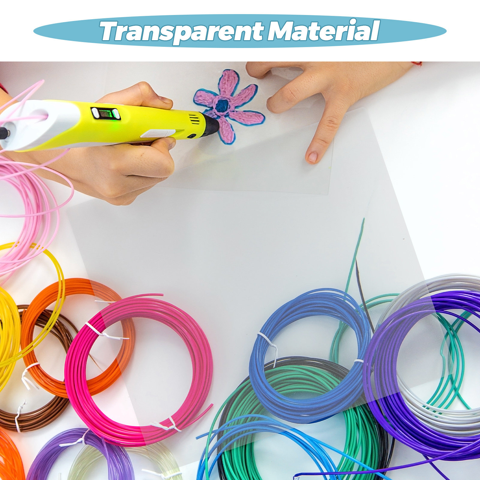 10Pcs Clear PVC 3D Printing Pe - 3D Printing Pen For Adults avaliação e preço