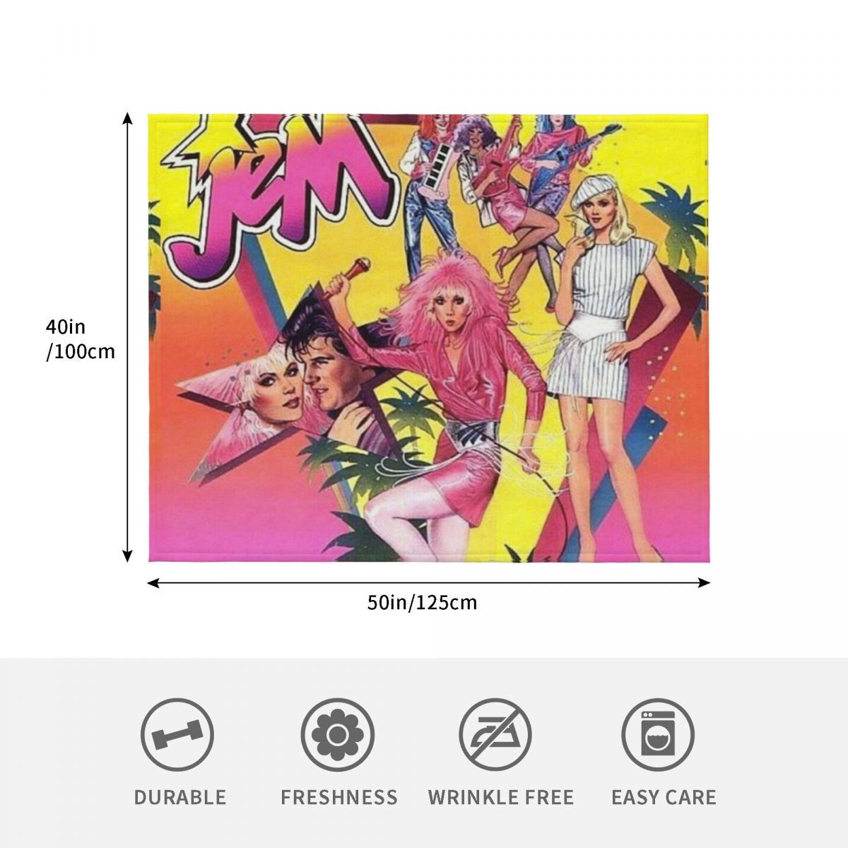 Jem and the holograms Throw Bl - 3D Printing Hologram avaliação e preço