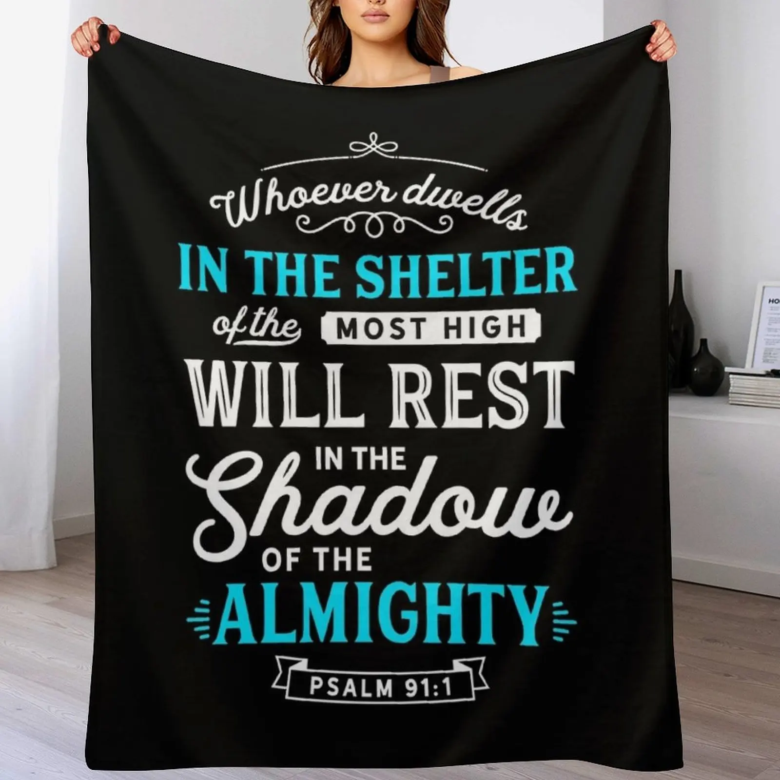 Psalm 91 Bible Verse Quote Alm - 3D Printing Verse avaliação e preço