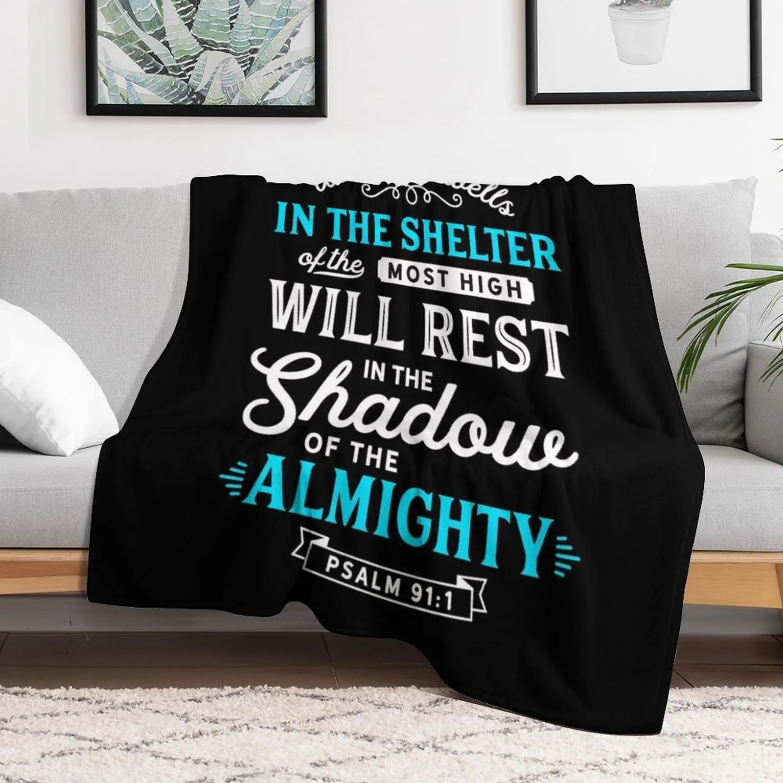 Psalm 91 Bible Verse Quote Alm - 3D Printing Verse avaliação e preço