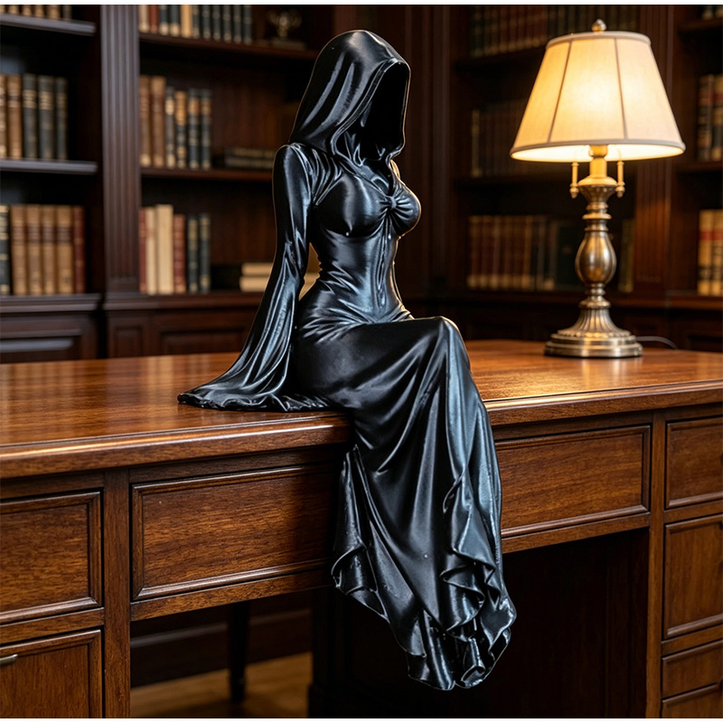 Lady Reaper Sitting Statue 3d  - 3D Printing Table avaliação e preço