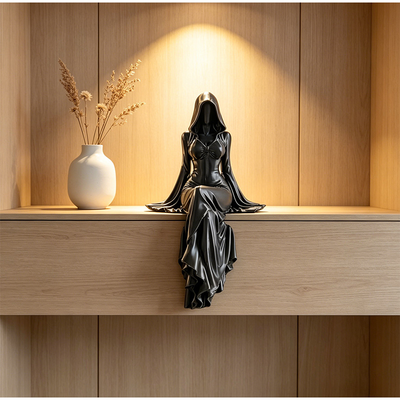 Lady Reaper Sitting Statue 3d  - 3D Printing Table avaliação e preço