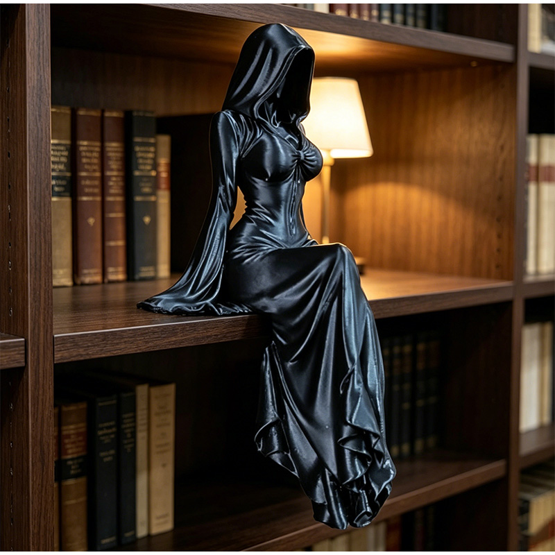 Lady Reaper Sitting Statue 3d  - 3D Printing Table avaliação e preço