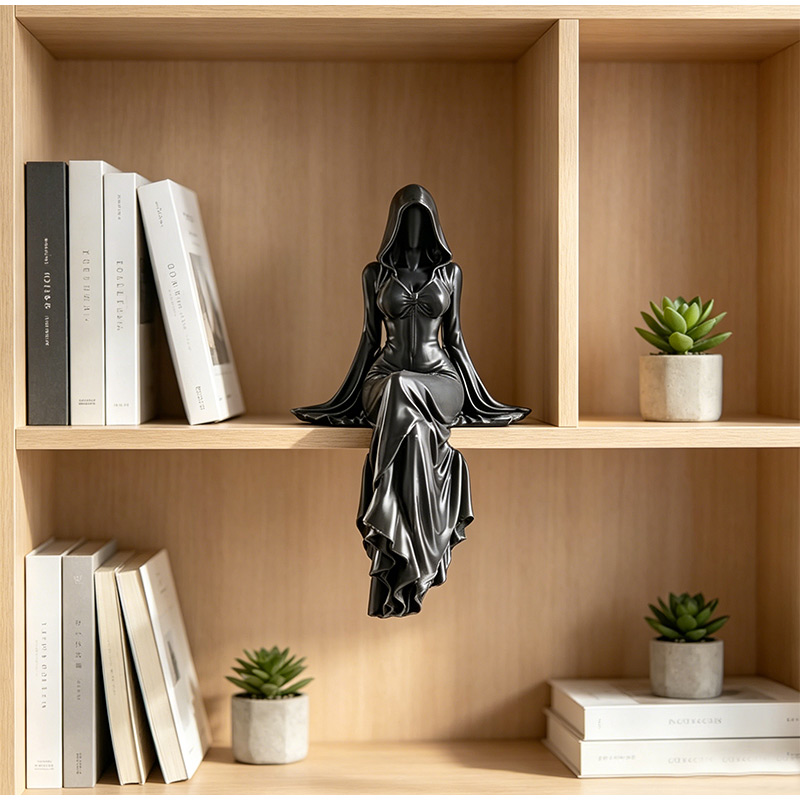 Lady Reaper Sitting Statue 3d  - 3D Printing Table avaliação e preço